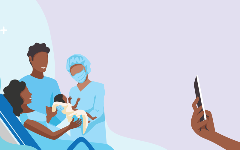 A pregnant woman gives birth to a baby in a maternity hospital. CREDIT_Shutterstock-2112016229