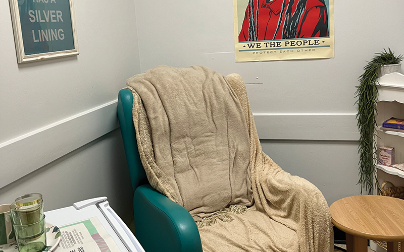 A dedicated infant feeding room that’s comfortable and quiet