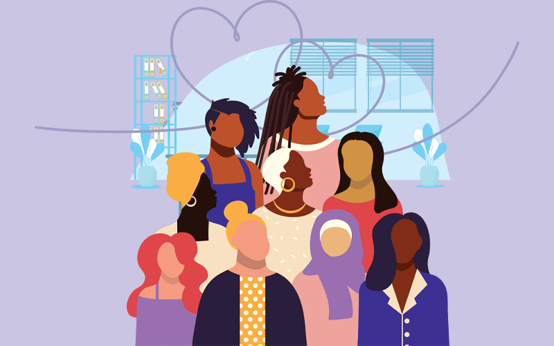 Business team celebrate birthday party flat vector illustration . CREDIT_iStock
