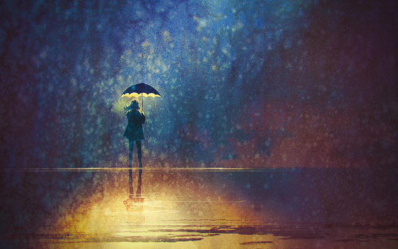 Illustration of person holding an umbrella_CREDIT_iStock-504075250